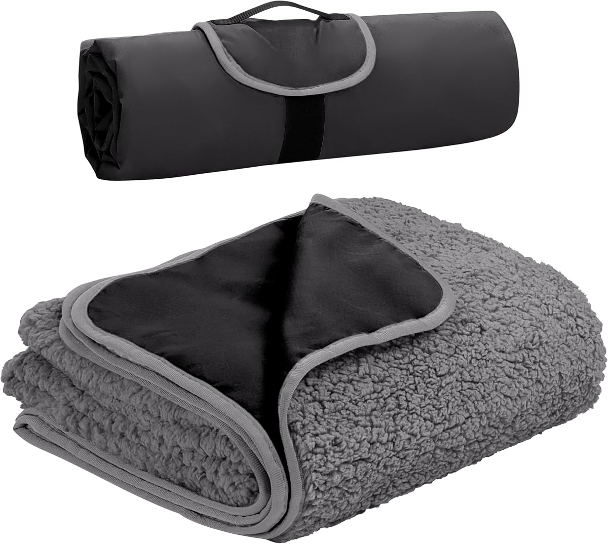 Foldable Fleece Travel Car Blanket product photo