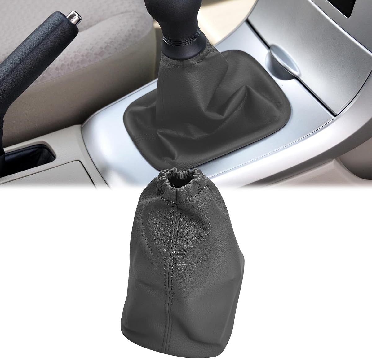 Gray Gear-Shift Knob Cover Sleeve product photo