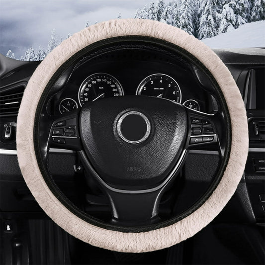 Plush Winter Steering Wheel Cover product photo