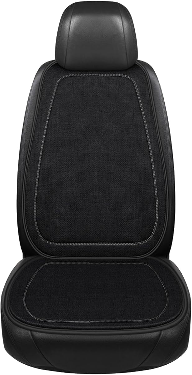 Breathable Linen-Weave Summer Seat Cover product photo
