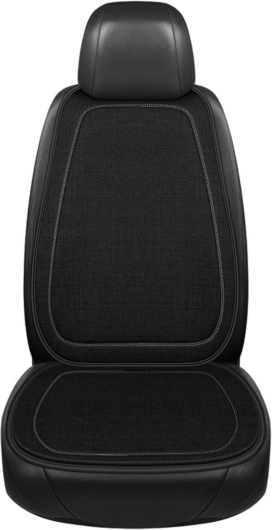 Breathable Linen-Weave Summer Seat Cover product photo