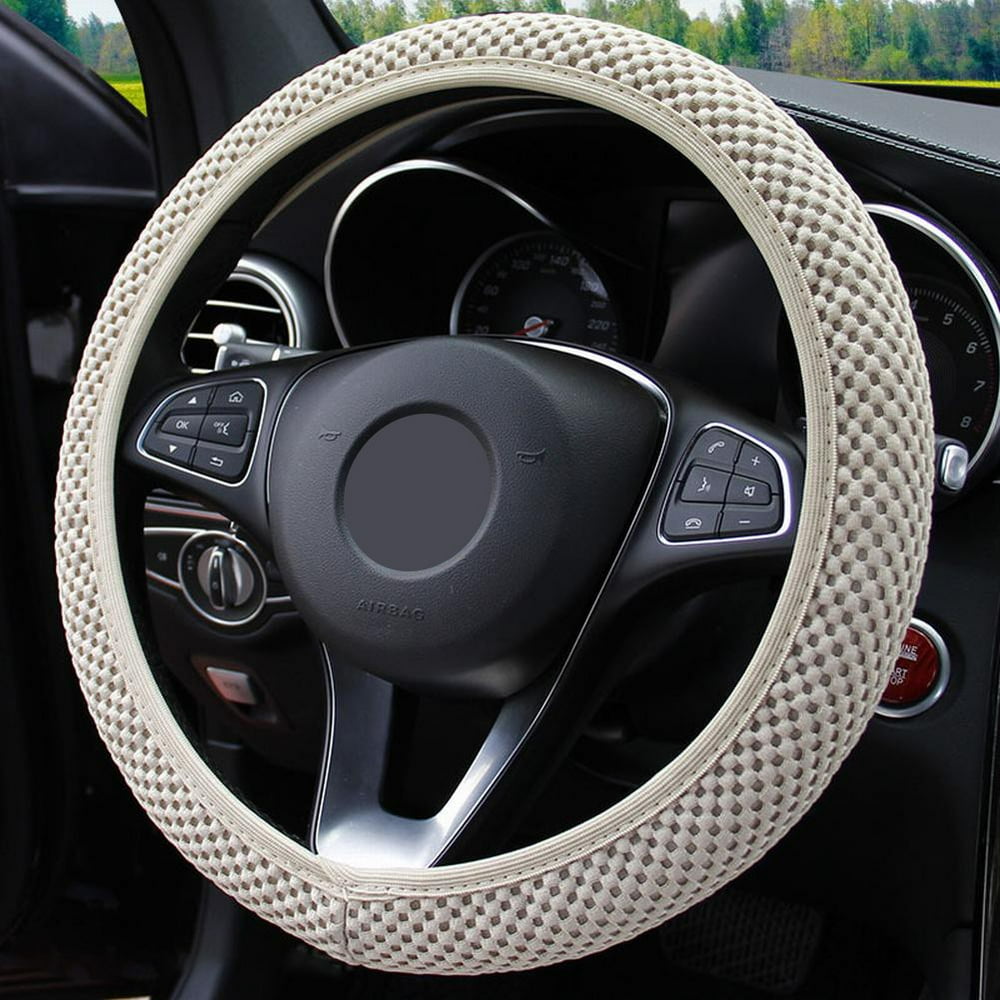 Faux-Leather Steering Wheel Cover product photo