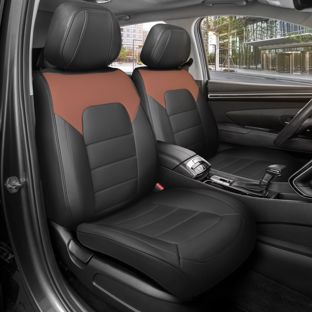 Faux-Leather Universal Front Seat Cover product photo