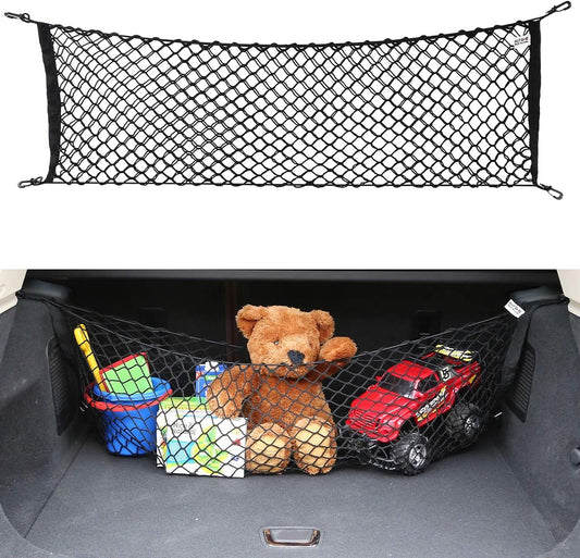 Brown Oxford Fabric Cargo Net Trunk Organizer product photo